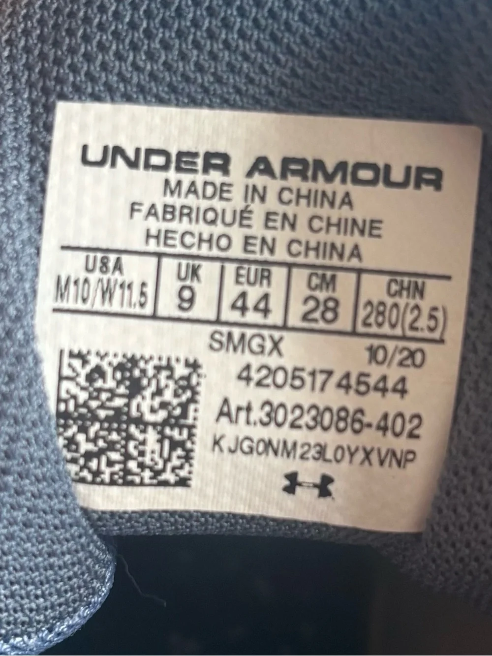 Under Armour Embiid One Basketball Shoes Viral Blue Mens 10 HOVR Sneaker